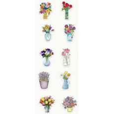 Floral Stickers - assorted 10's 